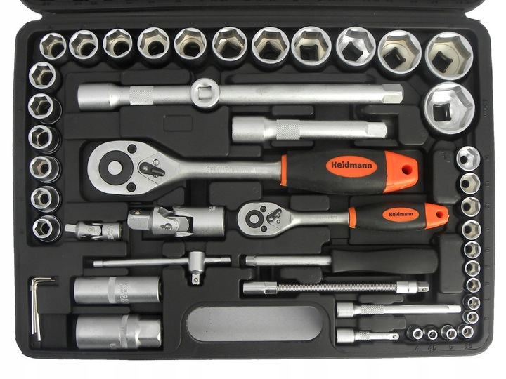 ZESTAW NARZĘDZI KLUCZY NASADOWYCH NASADKI I BITY 94 EL. 1/2" 1/4" 10-32