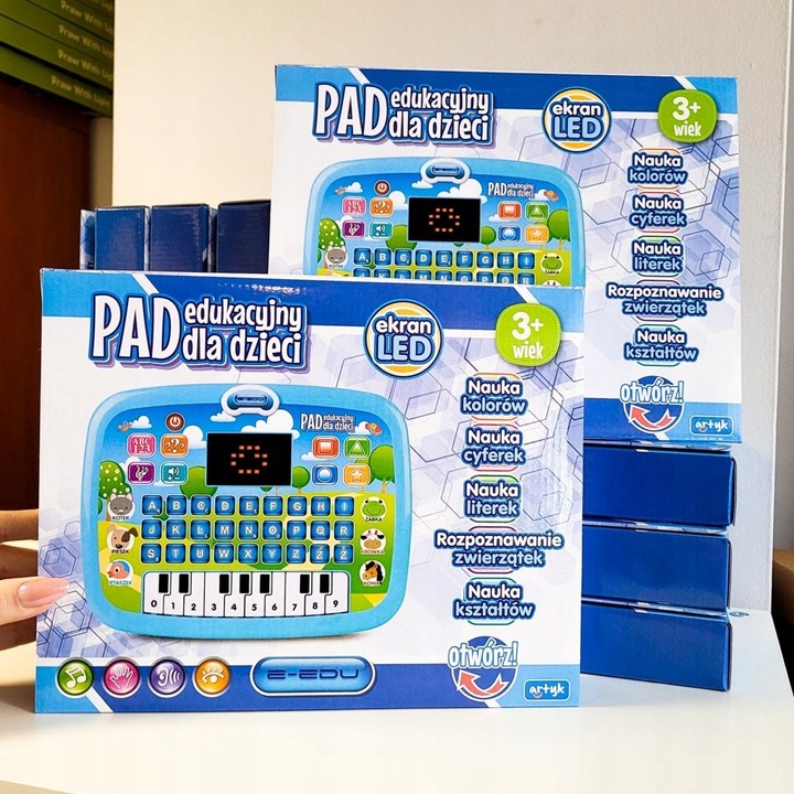 LAPTOP TABLET DOTYKOWY EDUKACYJNY KOMPUTER LCD PL