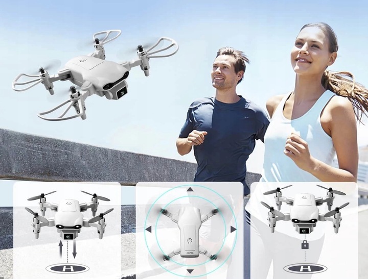 DRON TURBO 2X KAMERA PODGLĄD POWRÓT FUTERAŁ 2X AKU