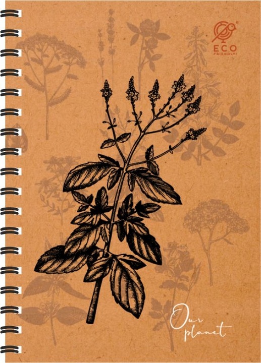 5x Kołozeszyt A4/80 kratka spirala GRUBA Podkładka