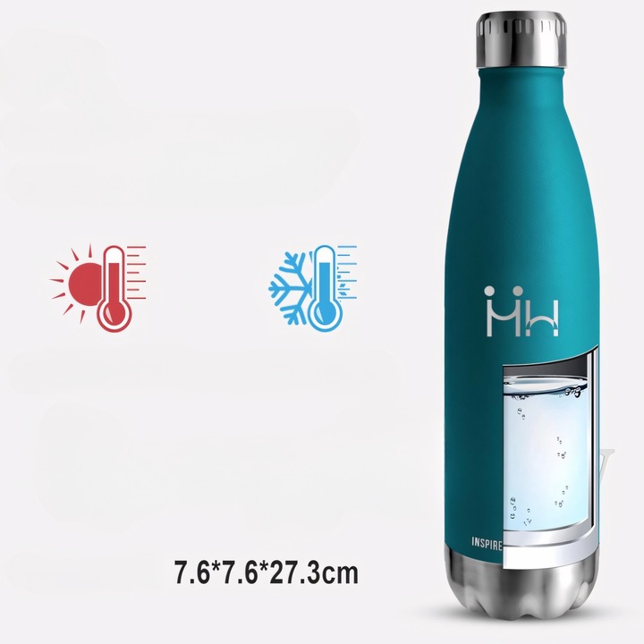 Butelka termiczna ze stali nierdzewnej 500ml wolna od BPA 12/24h izolacja