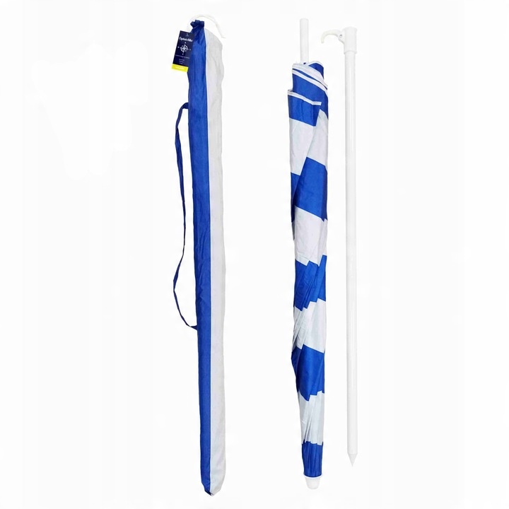 Parasol Plażowy Ogrodowy Łamany Filtr UV 50 + Pokrowiec Captain Mike