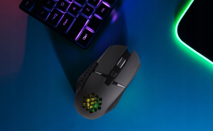 MYSZKA GAMINGOWA MYSZ DLA GRACZY BEZPRZEWODOWA KOMPUTEROWA LED RGB 3200 DPI