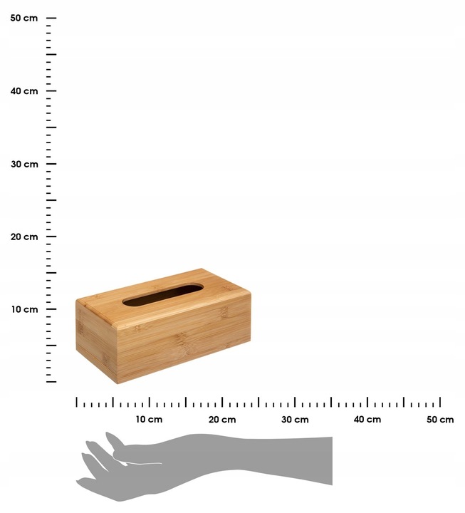 CHUSTECZNIK bambusowy pojemnik na chusteczki