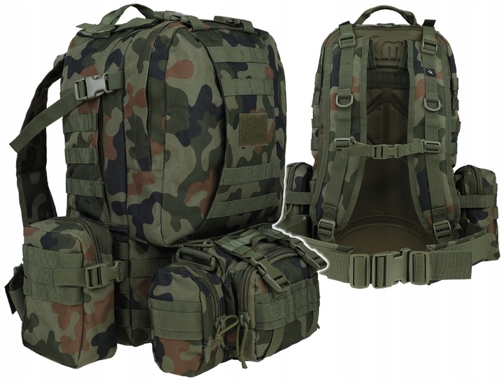 PLECAK WOJSKOWY TAKTYCZNY DOMINATOR SUPERPACK 50L MILITARNY MORO PL wz.93