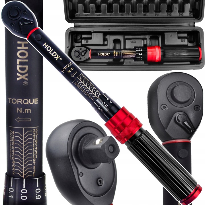 PRECYZYJNY KLUCZ DYNAMOMETRYCZNY 25CM HOLDX KRÓTKI 1-25N 1/4