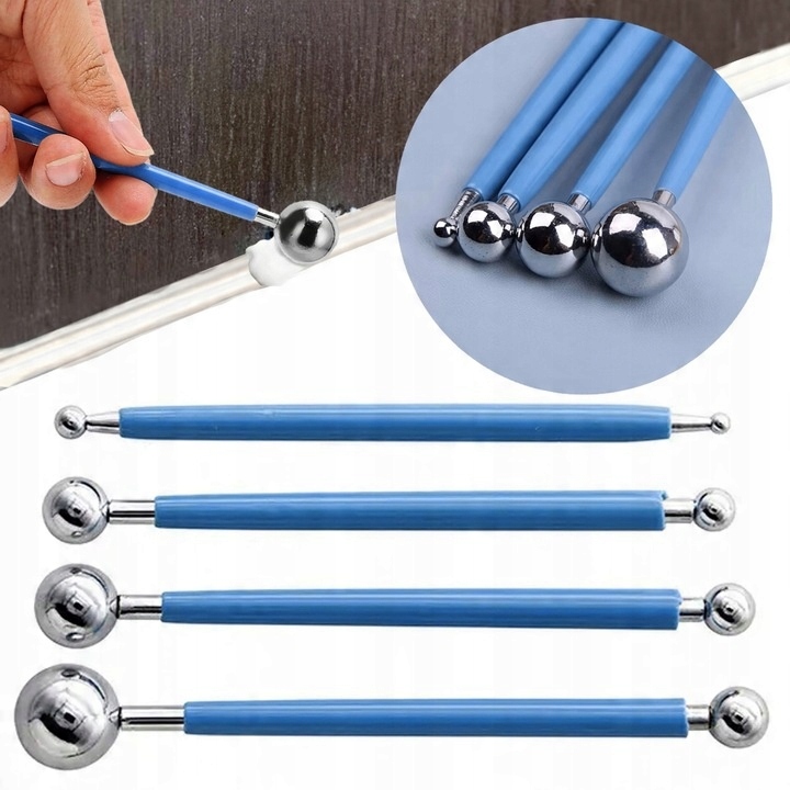 Kulka do nakładania wyrównywania silikonu w narożnikach fuga spoina płytek