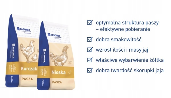 Pasza nioska dla niosek granulat 25 kg TASOMIX