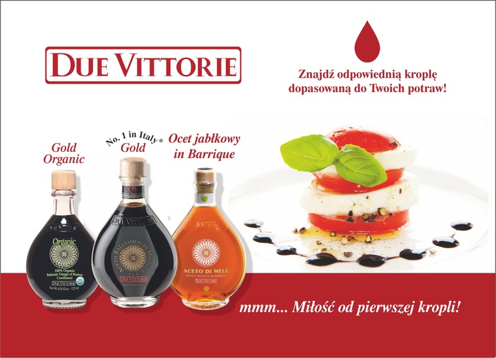 Ocet balsamiczny z Modeny IGP Due Vittorie Gold 250ml N.1 we Włoszech
