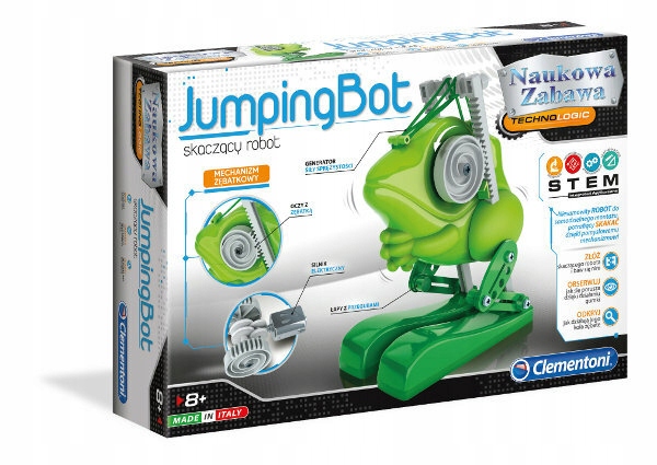 Clementoni JumpingBot ROBOT EDUKACYJNY Zabawka Dla Chłopca 7 LATKA Ciekawa