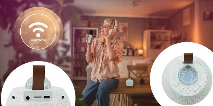 Bezprzewodowy Zestaw Karaoke MusicMate MM-SC150 GleamStar + 2 Mikrofony