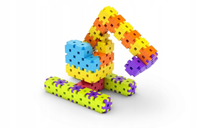 KLOCKI WAFLE KONSTRUKCYJNE MELI Basic 300 El MINI PUZZLE GOFRY EDUKACYJNE