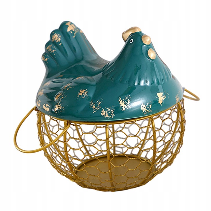 Kosz na jajka Metalowy pojemnik na jajka kurze Spiżarnia o dużej pojemności