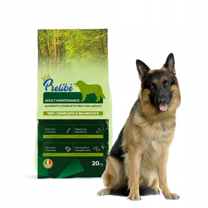 PRELIBE MAINTENANCE 20KG KARMA DLA OWCZAREK LAMBRADOR HUSKY BEAGLE AMSTAFF