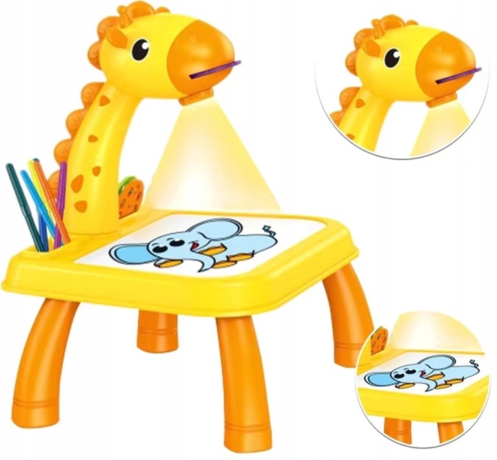 PROJEKTOR RZUTNIK DO NAUKI RYSOWANIA Stolik Edukacyjny Slajdy Do Malowania