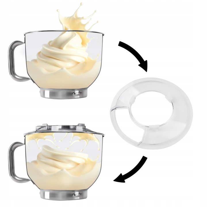 ROBOT KUCHENNY PLANETARNY MIKSER Z MISĄ 6,2L Eldom WRK2000 czarny