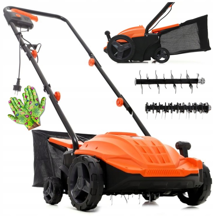 AERATOR WERTYKULATOR ELEKTRYCZNY 3w1 2400W Z KOSZEM 40L AERACJA