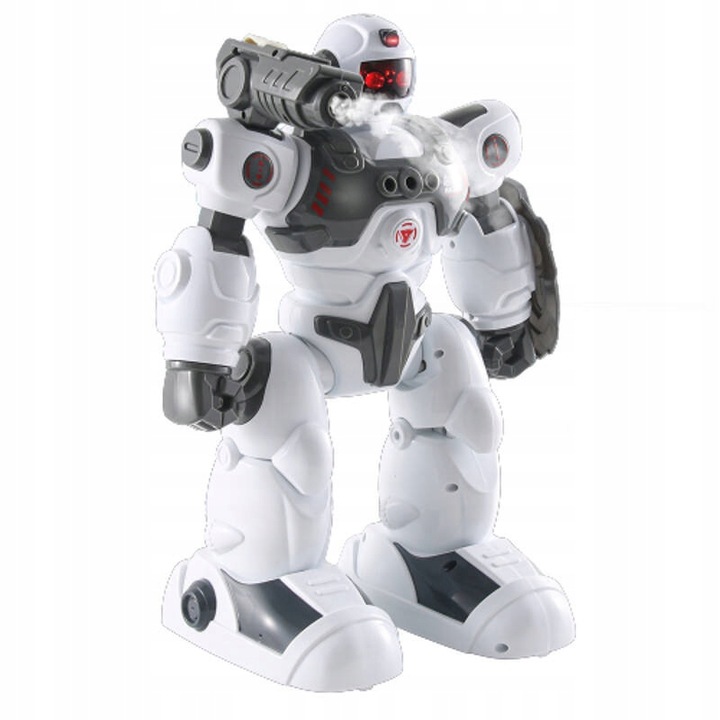 MULTIFUNKCYJNY ROBOT STEROWANY STRZELA STRZAŁKAMI PARĄ PILOT PROGRAMOWANIE