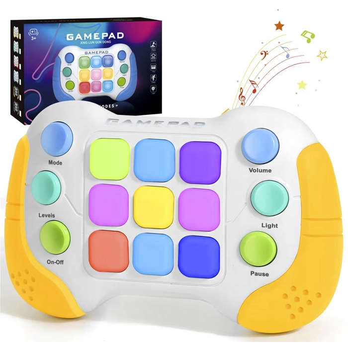 GRA MEMORY ZRĘCZNOŚCIOWA KONSOLA na pamięć POP IT ELEKTRYCZNA antystresowa