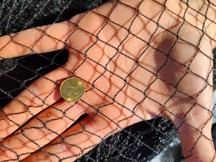 MOCNA SIATKA przeciw PTAKOM na BALKON na Drzewka Wolierę 7,5 x 7,5 m