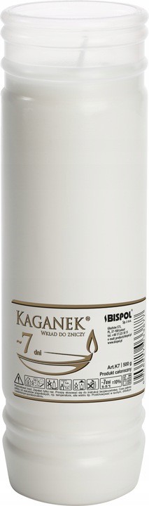 WKŁADY DO ZNICZY BISPOL KAGANEK 7D 22,5cm (16szt)