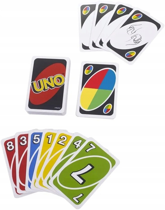 Mattel UNO KARTY DO GRY DLA DZIECI GRY RODZINNE GRY LOGICZNE DLA DZIECI
