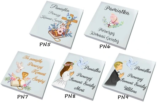 Pudełko ala koperta Pamiątka I Komunii na pieniądze prezent chrzestnej