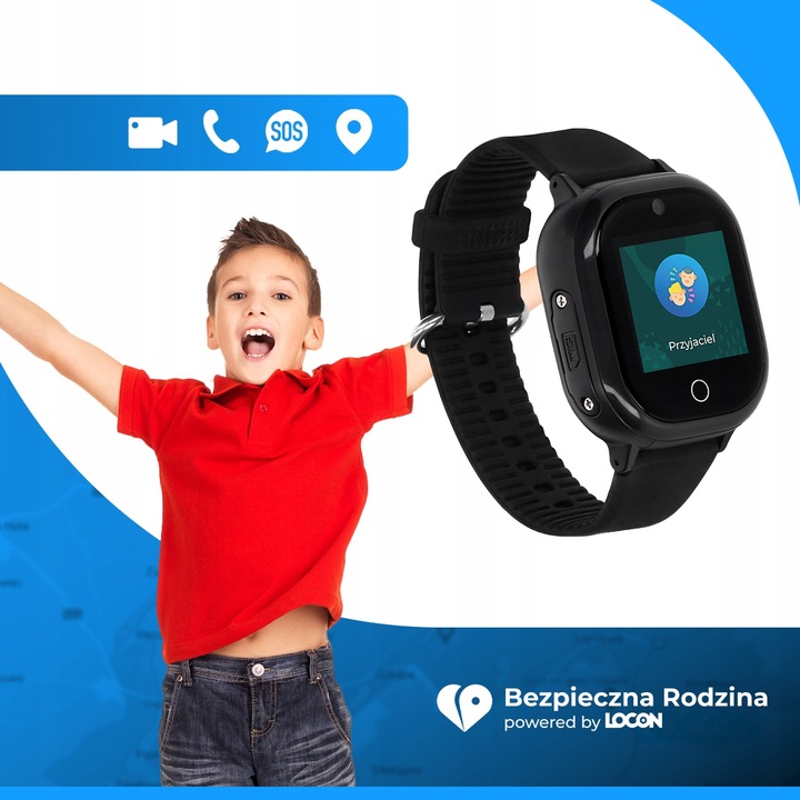 SMARTWATCH DLA CHŁOPCA GPS APLIKACJA PL WIFI