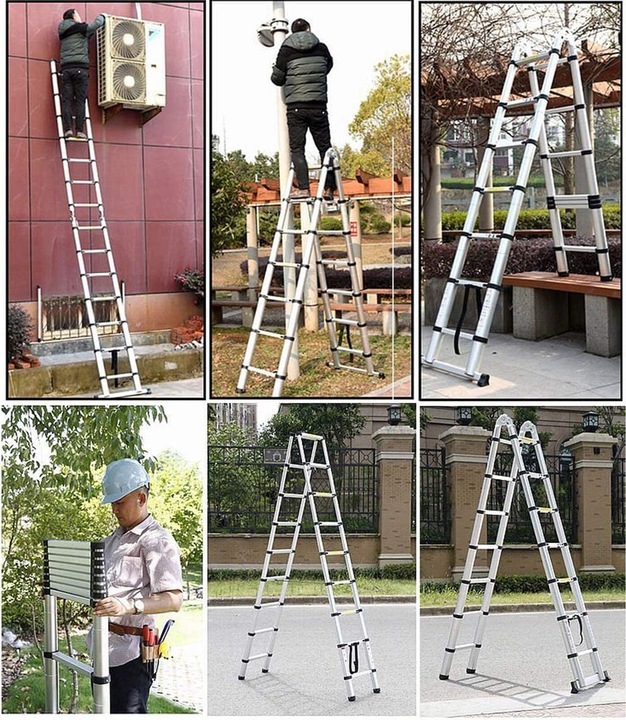 Drabina Aluminiowa Teleskopowa Składana 2.5 + 2.5M