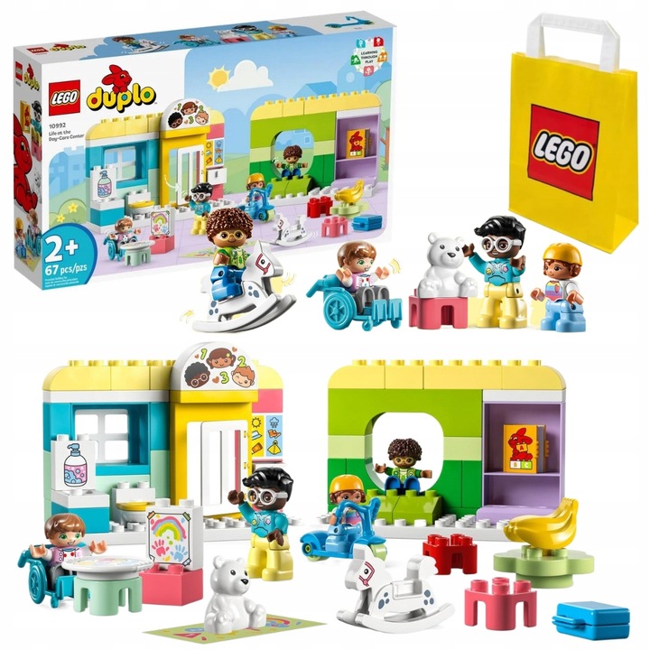 LEGO Duplo 10992 Żłobek Przedszkole 4 Figurki 2+ Duże Klocki Dla 2 3 4latka