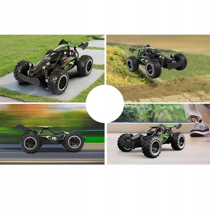 SAMOCHÓD ZDALNIE STEROWANY AKUMULATOR 2,4GHZ RC SZYBKI SAMOCHÓD TERENOWY