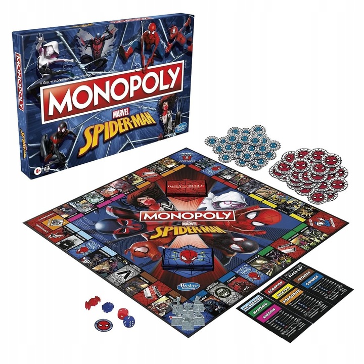 GRA PLANSZOWA MONOPOLY SPIDERMAN wersja polska