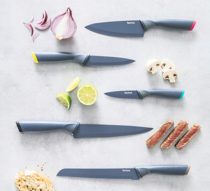 Noże w bloku TEFAL Fresh Kitchen 6el stal