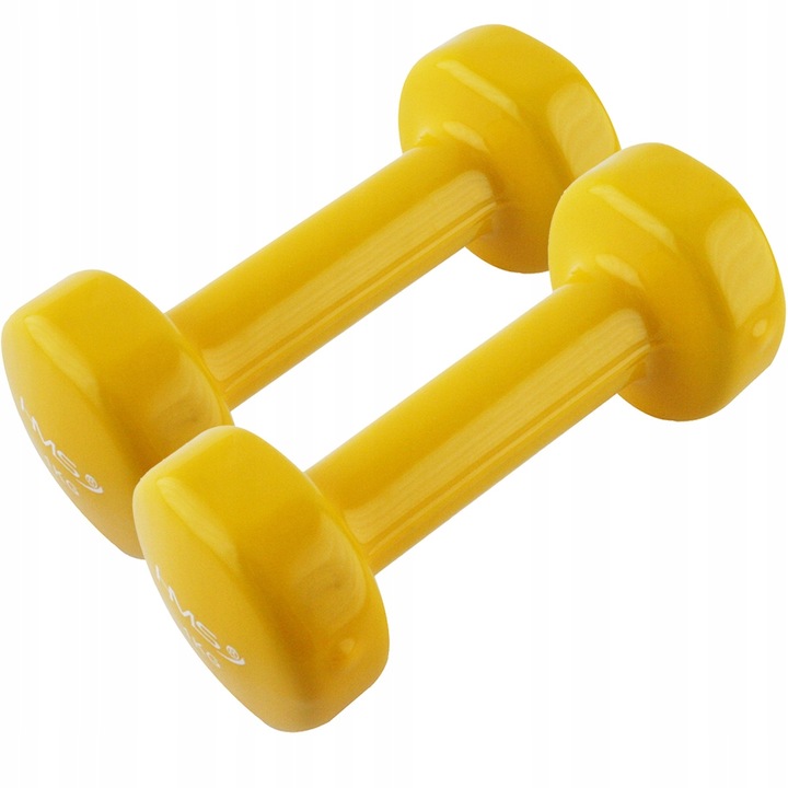 CIĘŻAREK ŻELIWNY POKRYTY WINYLEM HMS 1 kg 17023 HANTEL HANTELKA TRENING