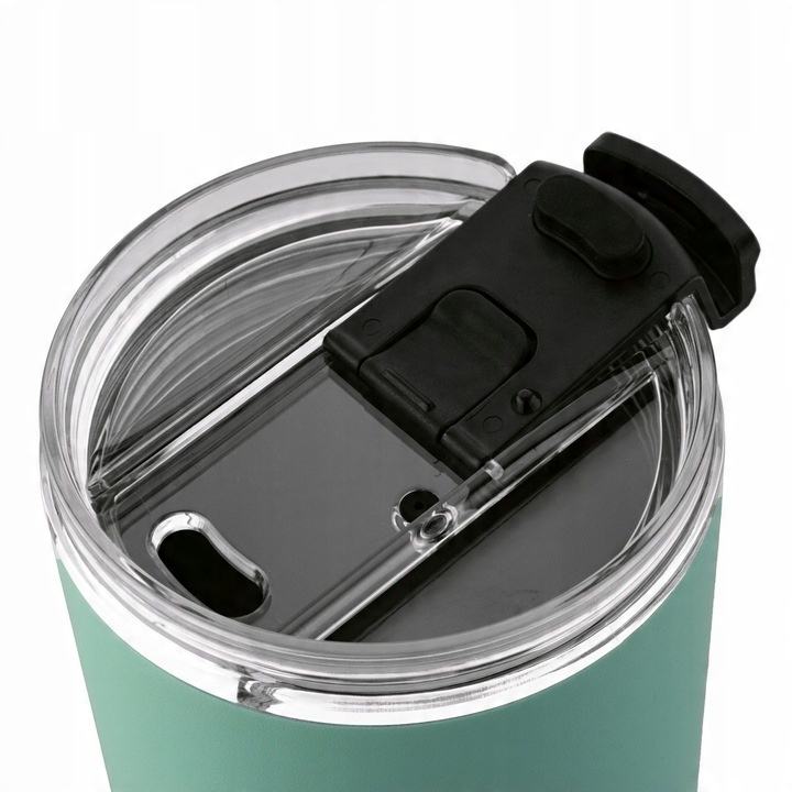 KUBEK TERMICZNY ze słomką PRÓŻNIOWY Konighoffer Davos 420 ml zielony