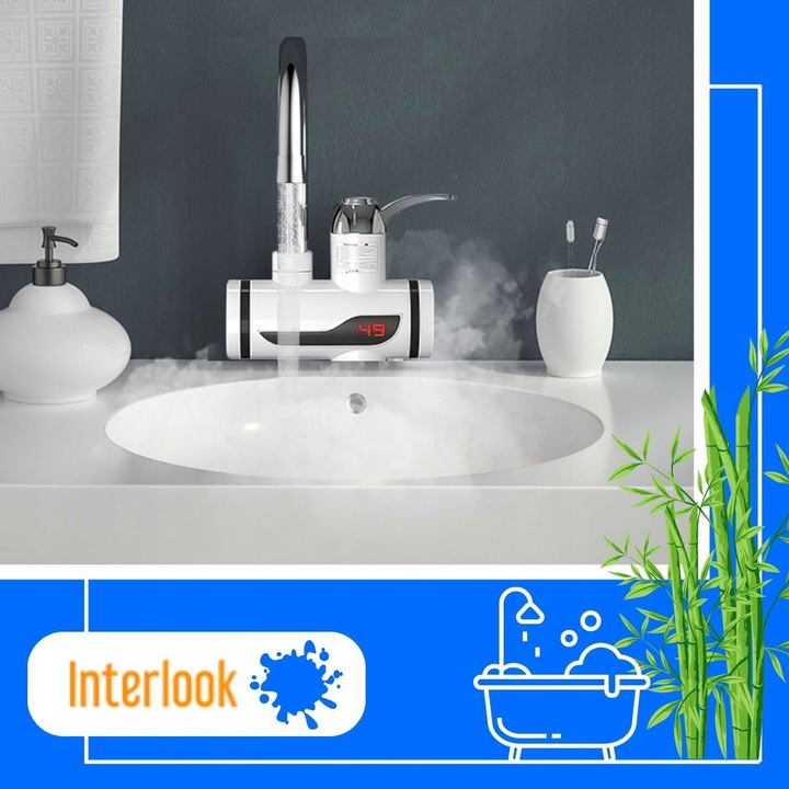 PRZEPŁYWOWY PODGRZEWACZ WODY Z PRYSZNICEM 3000W