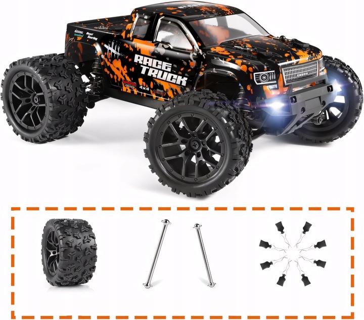 Samochód Zdalnie Sterowany 4x4 RC Terenowy Auto 1:18 36km/h Pilot 2.4 GHz