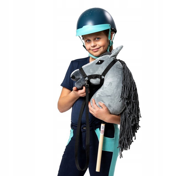 SKIPPI KOŃ NA KIJU HOBBY HORSE +KANTAR +WODZE A3 HANDMADE