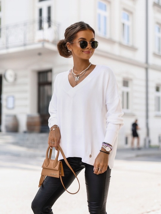 COCOMORE Sweterek Bluzka V Żółty