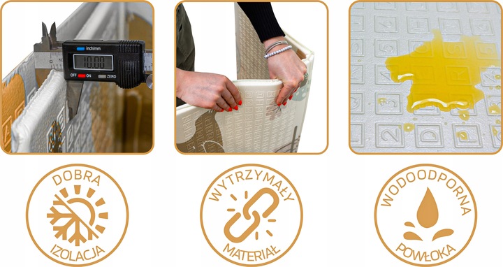 MATA PIANKOWA EDUKACYJNA SKŁADANA DLA DZIECI DUŻA MISIE BALONY 180x200