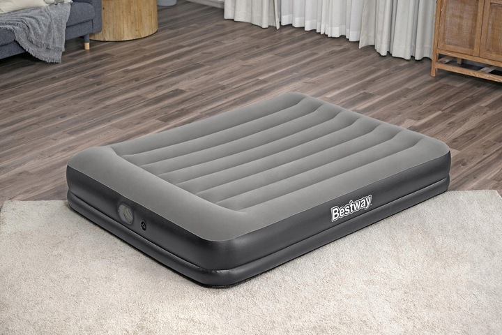 Materac 2os dmuchany Tritech Air wbudowana pompka USB Bestway 203x152x36cm