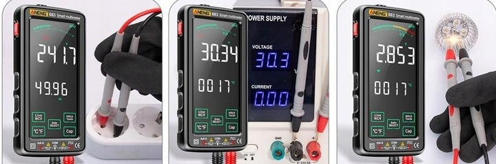 Multimetr cyfrowy ANENG 683 AC/DC 6000 zliczeń