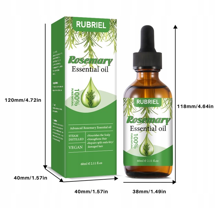 Rozmarynowy Olejek Do Pielęgnacji Włosów 60ml