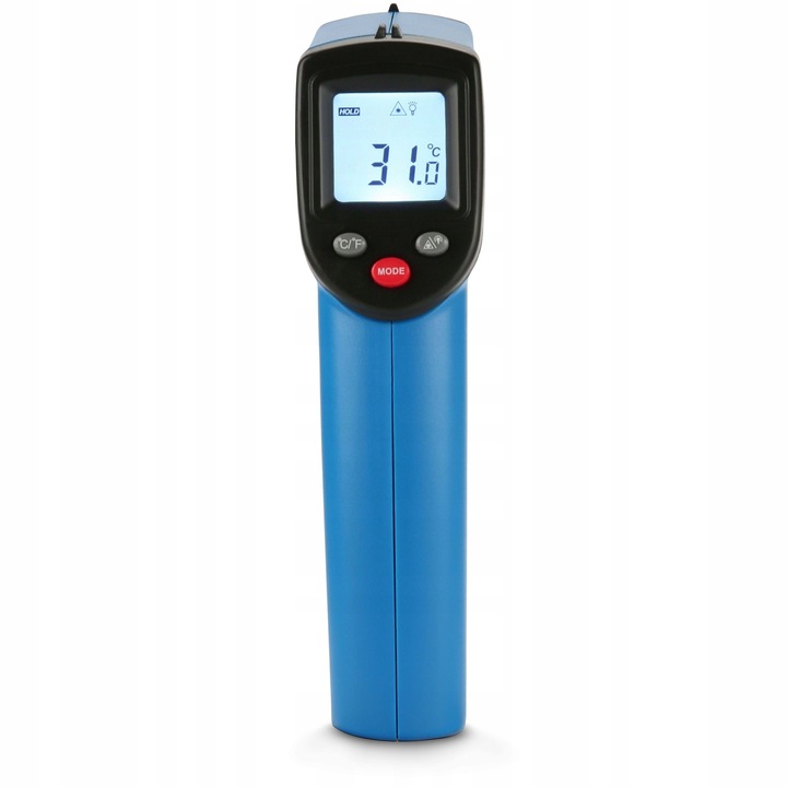 PIROMETR TERMOMETR LASEROWY BEZDOTYKOWY NA POCZERWIEŃ EMISYJNOŚĆ -50+400°C