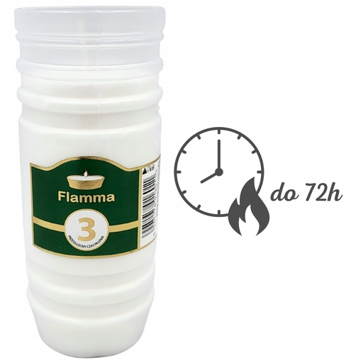 Wkłady do Zniczy Parafinowe Całoroczne Znicze 3 Dni 72 h Wersja Jesienna