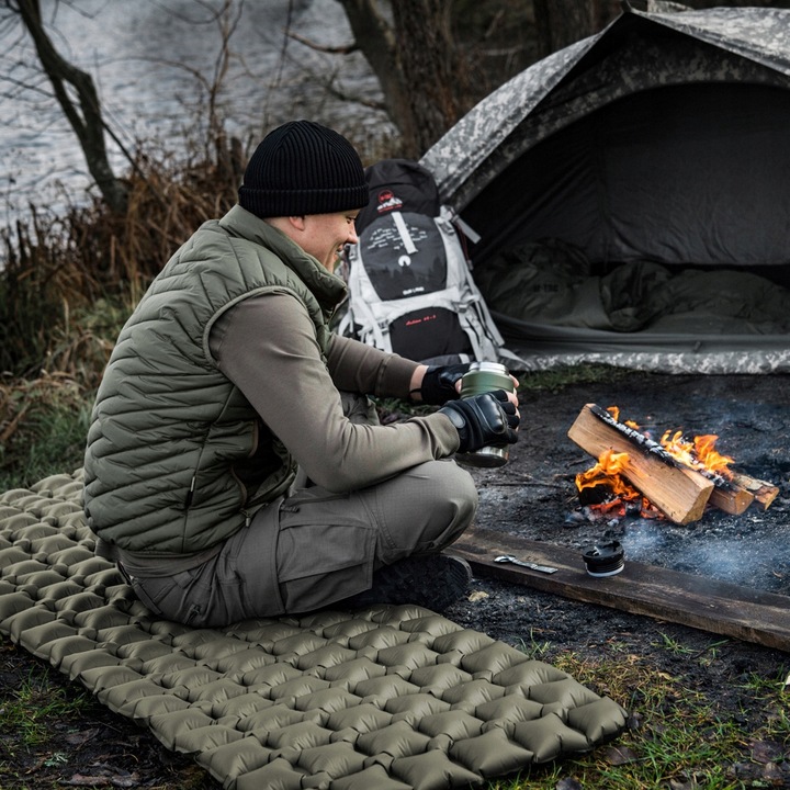 M-TAC MATERAC dmuchany KARIMATA wojskowa do śpiwór Biwak Kemping 60x195X5