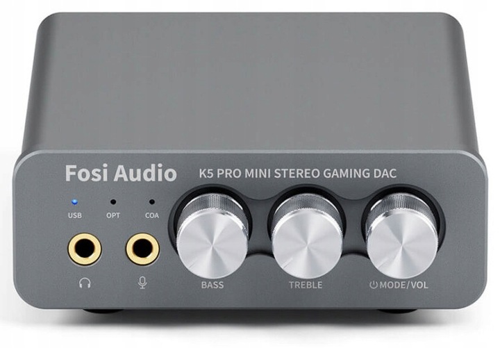 Fosi Audio K5 Pro - DAC/AMP | Plug and Play | Gaming DAC