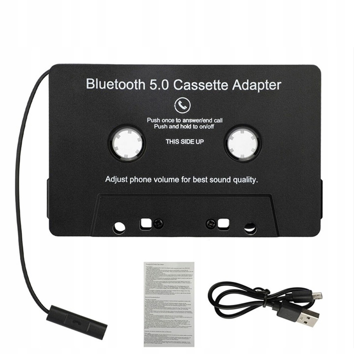 ADAPTER KASETY BLUETOOTH5.0 AUTA AUDIO ODBIORNIK