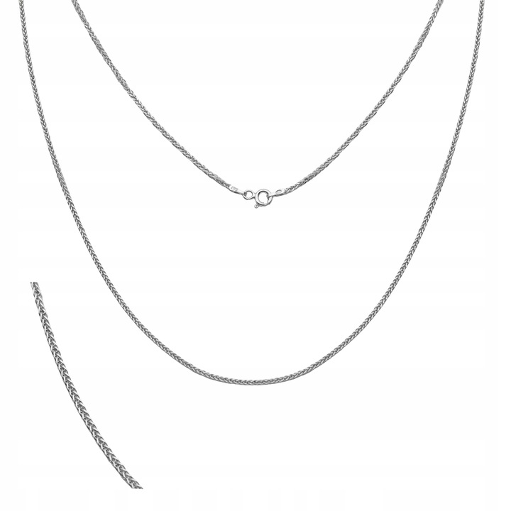 Łańcuszek Srebro pr. 925 Elegancki Damski Rodowany Spiga | 55 cm x 1,2 mm