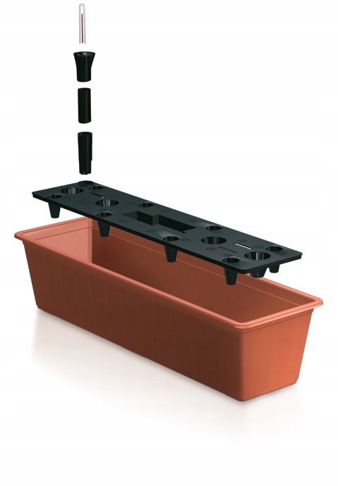 3x Doniczka balkonowa z nawadnianiem IS6CAN Donica